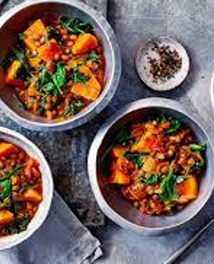 Squash and Spinach Curry