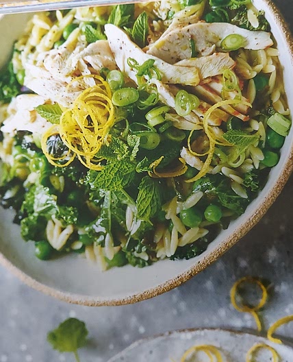 Chicken, Pea and Kale Orzo