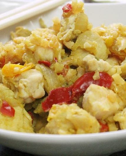 Low Carb Chicken "Fried Rice"