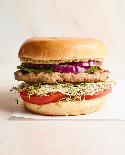 Spinach and Feta Turkey Burgers