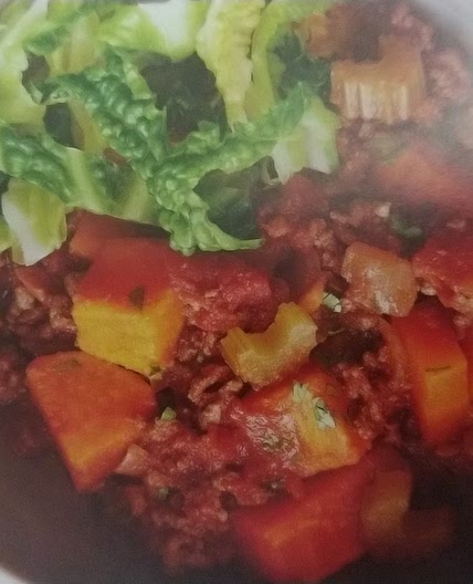 Minced beef & sweet potato stew