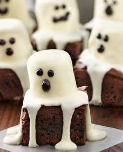 Spooky Boo Brownies