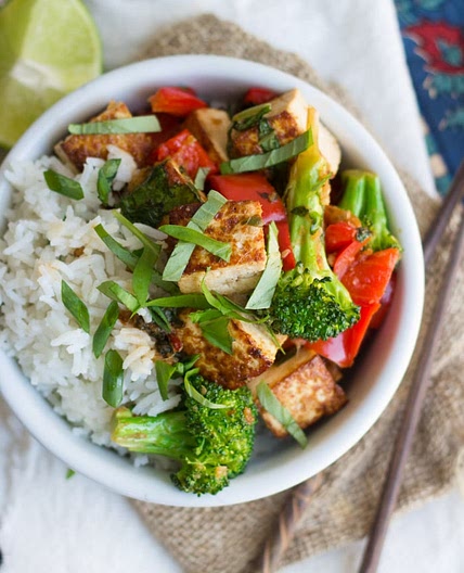 Thai Basil Tofu Stir Fry