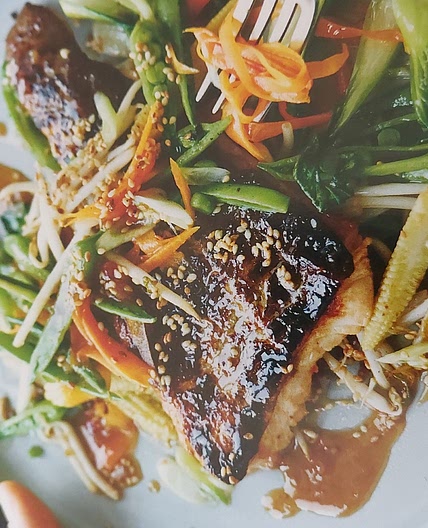 Crispy Cod with Teriyaki and Sesame Stir-fry