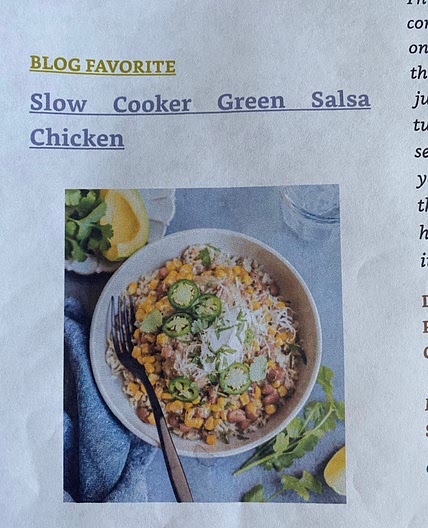 Slow Cooker Green Salsa Chicken