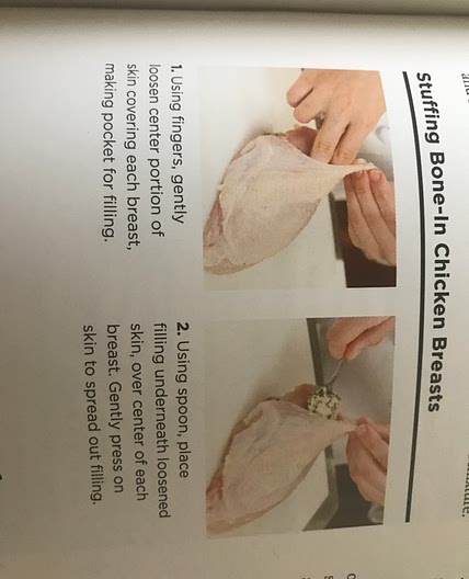 Parmesan and basil-stuffed chicken with roasted carrots