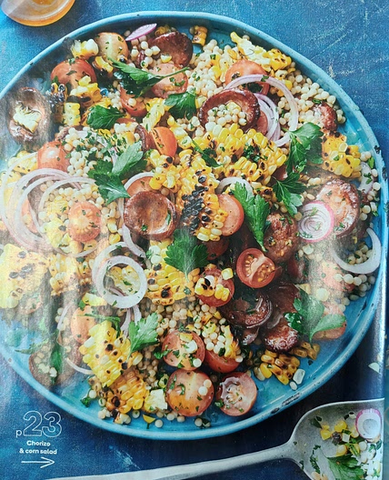 Chorizo & corn salad