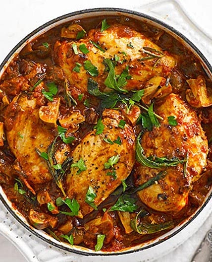 Light Chicken Cacciatore