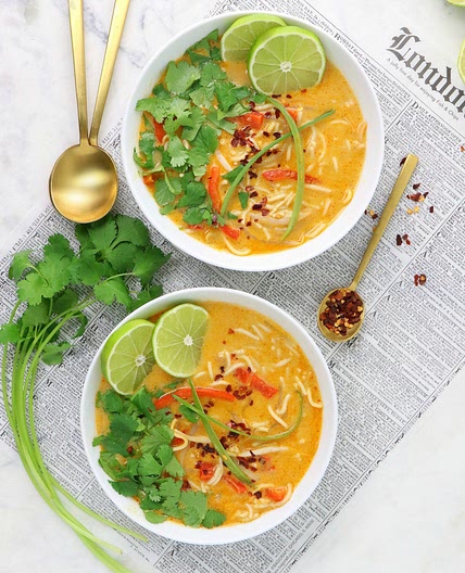 Vegan Thai Coconut Lemongrass Soup