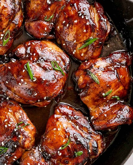 Honey Soy Baked Chicken Thighs