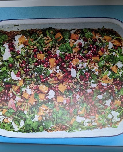 All-in-one Jeweled Pearl Barley with Squash, Pomegranate, Watercress & Feta