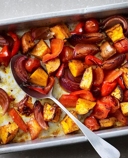 Moroccan-style roasted veg