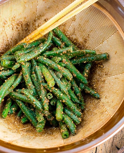Green Bean Gomaae (Sesame Sauce)