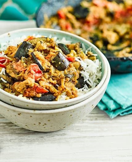 Aubergine bhaji