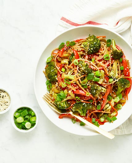 Speedy Teriyaki Veggie Noodle Bowl