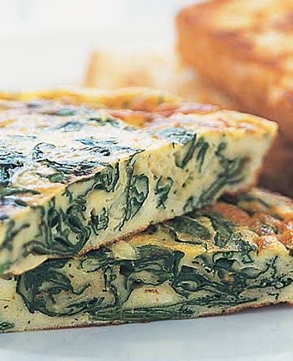 Frittata with Spinach, Herb, Ricotta and Parmesan