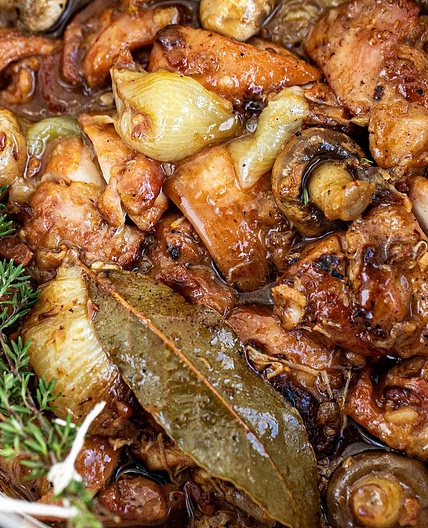 Chicken bourguignon recipe