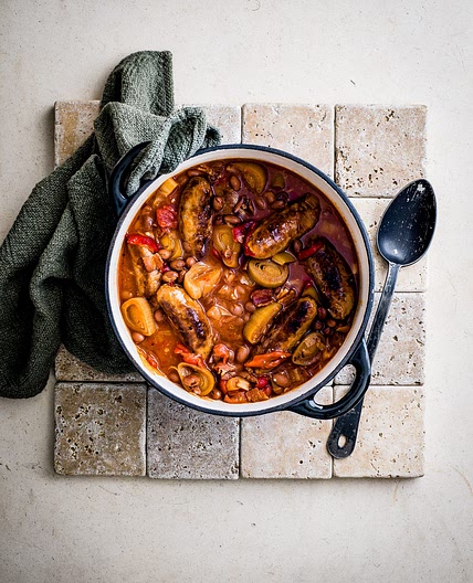 Slow-cooker sausage casserole
