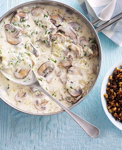 15-minute mushroom and tarragon stroganoff