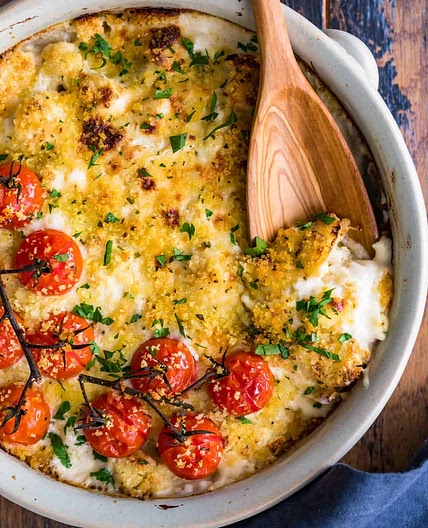 Cheesy Cauliflower Au Gratin Recipe