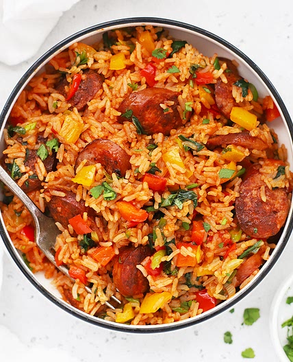 Cajun Sausage and Rice Skillet