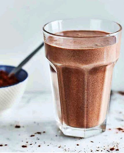 Coconut and chocolate smoothie