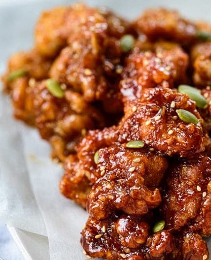 Dakgangjeong (Sweet Crispy Korean Fried Chicken)