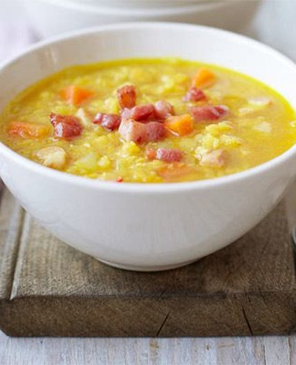 Lentil & bacon soup