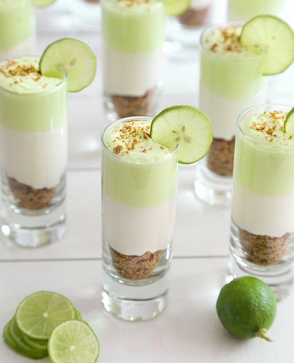 Light Key Lime Cheesecake Shots