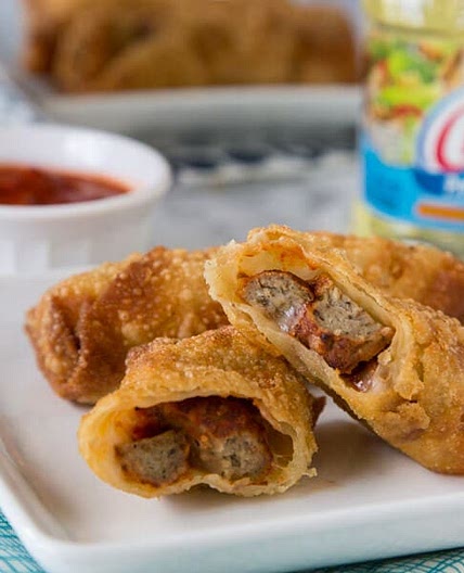 Meatball Sub Egg Rolls