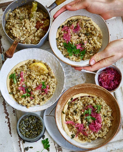 Simple Ancient Grain Stew - Avant-Garde Vegan