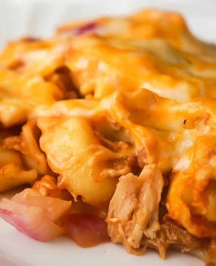 BBQ Chicken Tortellini Casserole