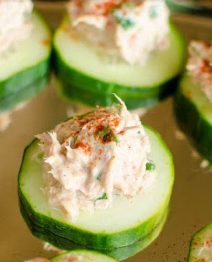 Cucumber Tuna Bites