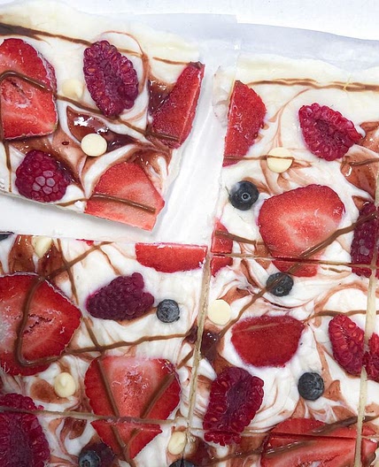 Recipe: Double chocolate yogurt bark with red berries