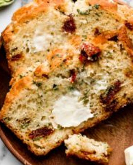 Asiago & Sun-Dried Tomato Quick Bread