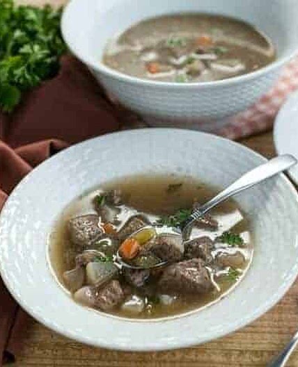 Low Carb Beef Stew with Radish or Turnip