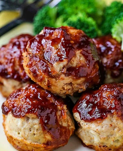 BBQ Meatloaf Muffins
