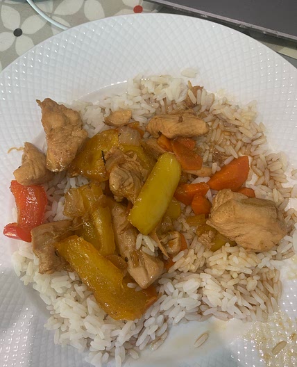 Honey and Soy Chicken with Rice