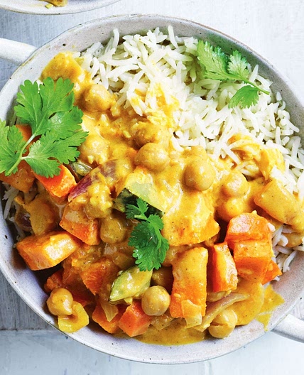 Cheat's chickpea korma curry recipe