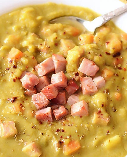 Soupe au pois à la mijoteuse