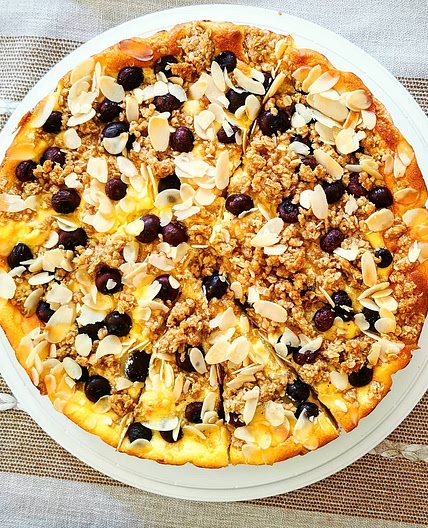 Käsekuchen mit Blaubeeren