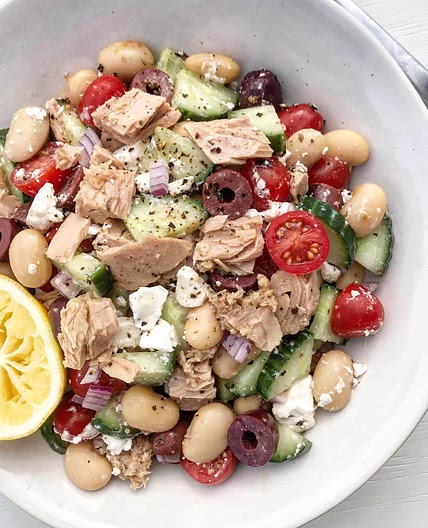 Greek-Style Tuna and White Bean Salad