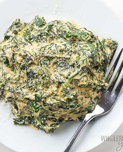 Easy Low Carb Keto Creamed Spinach Recipe