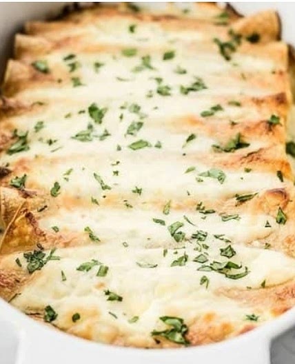 Spinach White Bean Enchiladas
