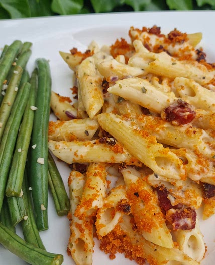 Cheesy Chorizo Pasta