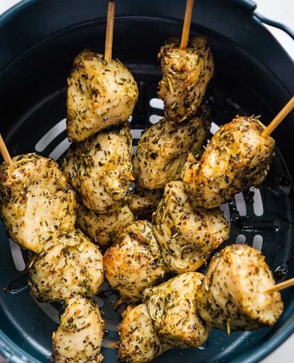 AIR FRYER TURKEY TENDERLOIN SKEWERS (INSTANT POT AIR FRYER LID)