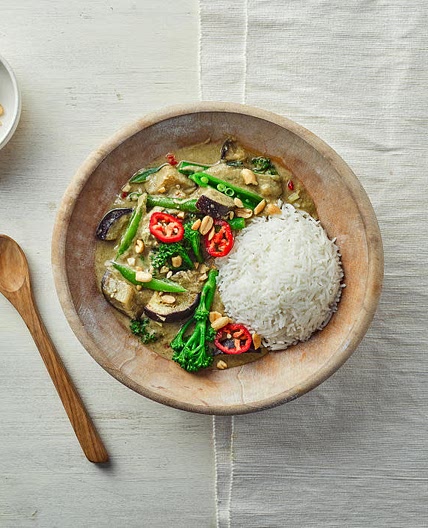 Thai Green Vegetable Curry With Lime