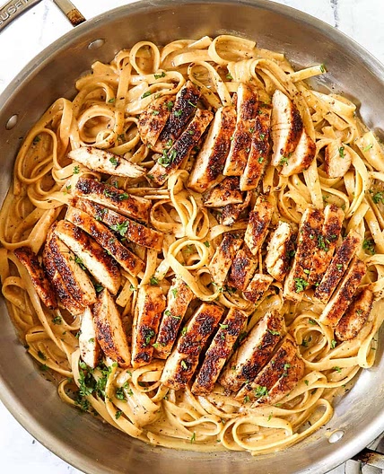 Blackened Chicken Alfredo