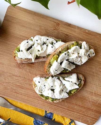 Toast avocat mozzarella 🥑🧀