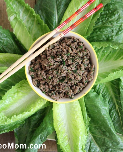 Thai Beef in Lettuce Leaves